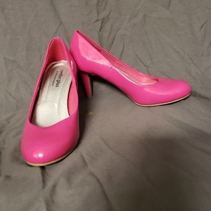 Hot pink heels